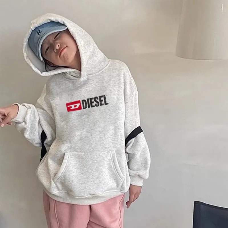 【90-160cm】毎日着たくなる 合わせやすい トレンド フード付き ルーズ 着心地良い パーカー