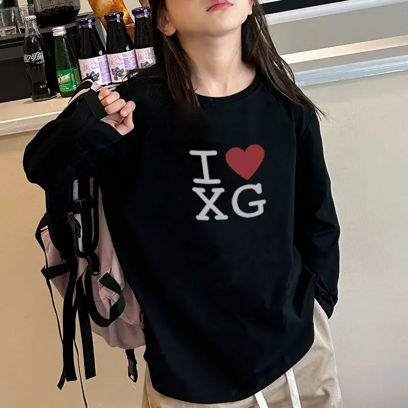 【90-160cm】特別なデザイン 超人気商品 絶対欲しい 女の子 シンプル 長袖 Ｔシャツ