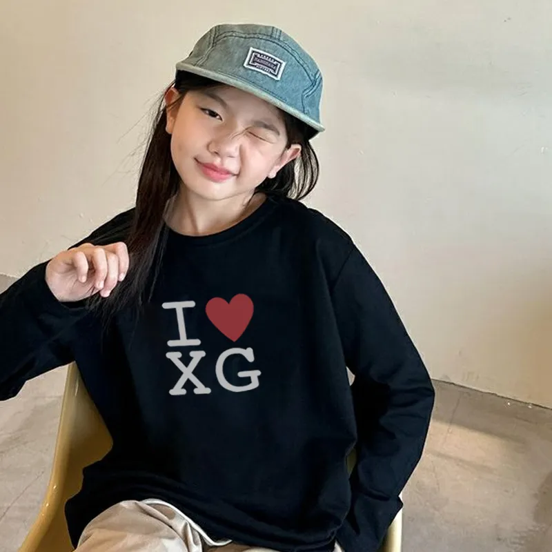 【90-160cm】特別なデザイン 超人気商品 絶対欲しい 女の子 シンプル 長袖 Ｔシャツ