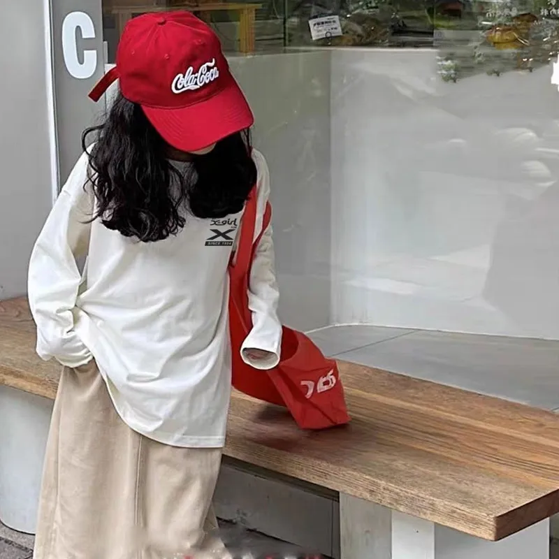 【90-160cm】抜群感強い 肌触りよく おしゃれ 着心地いい カジュアル 定番 女の子 長袖Ｔシャツ