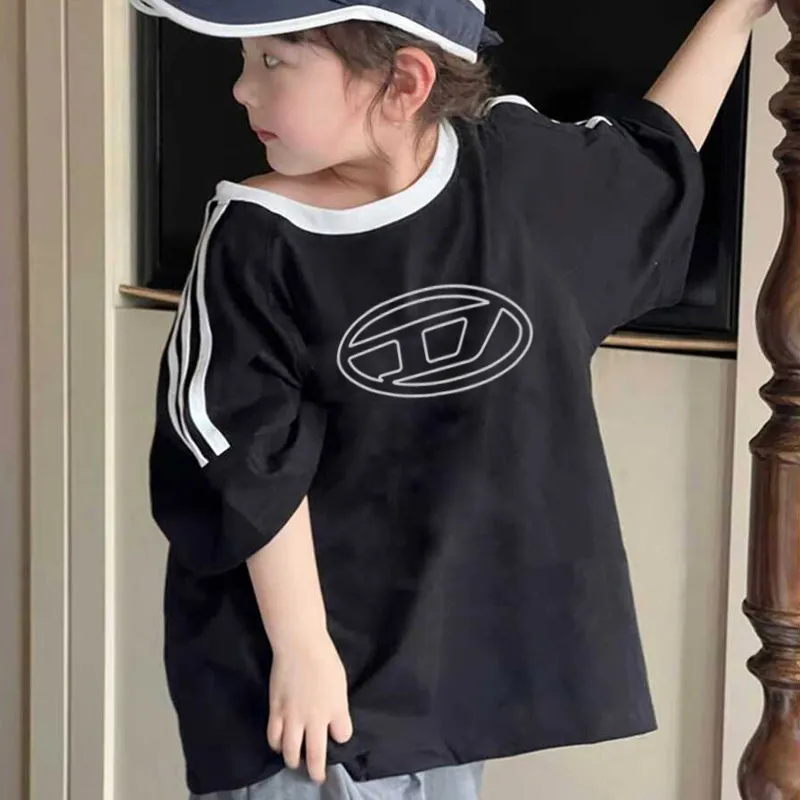 【100-150cm】オシャレ度高め 大注目 ユニーク 合わせやすい 女の子 半袖 Ｔシャツ
