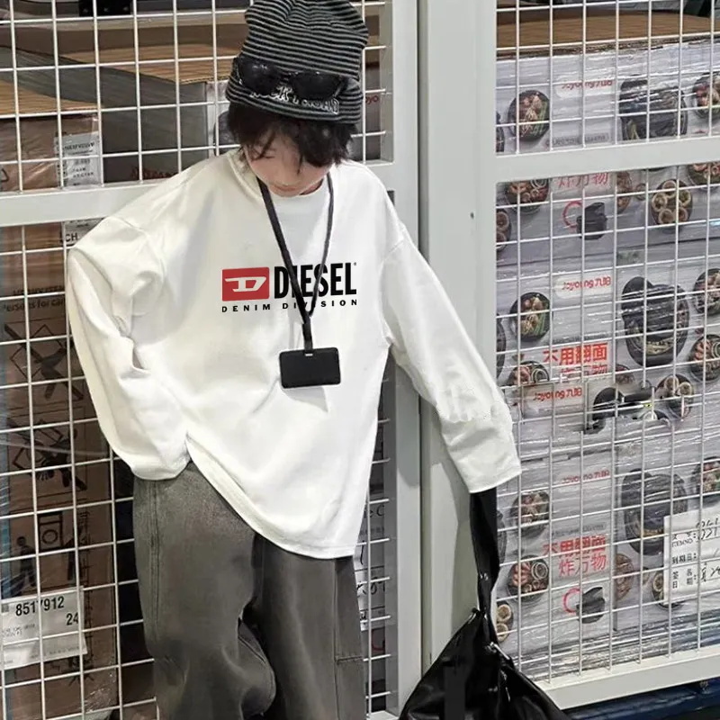 【90-160cm】絶対見逃さないで  大人気 シンプル カジュアル 男の子 長袖 Ｔシャツ