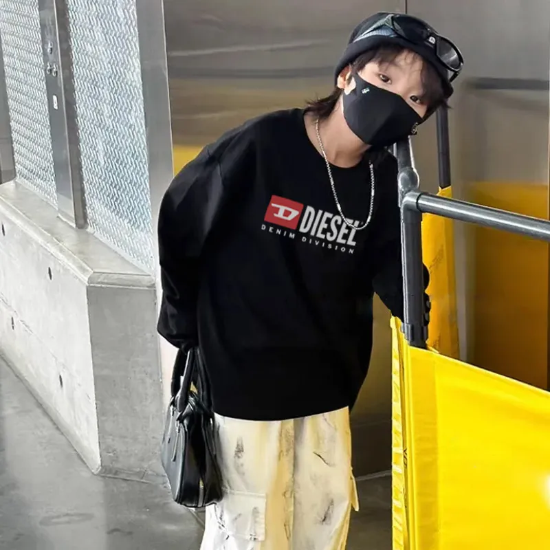 【90-160cm】絶対見逃さないで  大人気 シンプル カジュアル 男の子 長袖 Ｔシャツ
