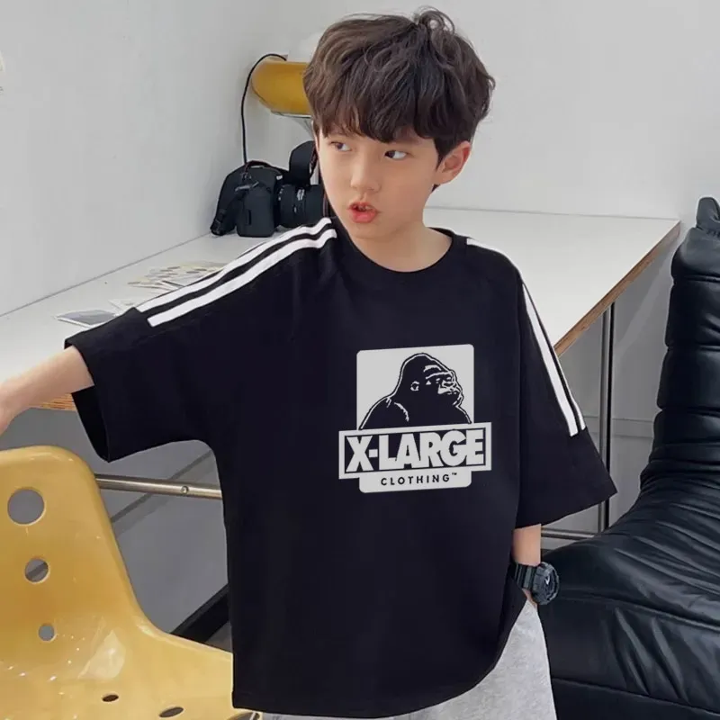 【100-160cm】絶対見逃さないで  大人気 カジュアル ユニーク 男の子 半袖 Ｔシャツ