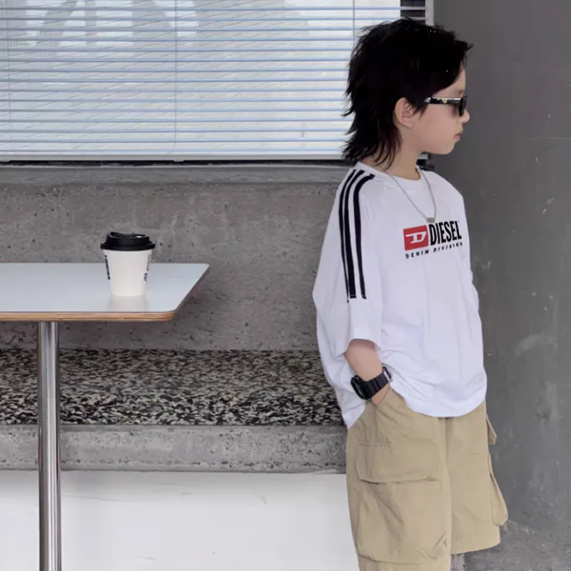 【100-160cm】着回し力抜群 大人気 カジュアル カッコイイ 男の子 半袖 Ｔシャツ