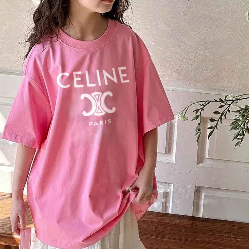 【90-160cm】絶対流行 オシャレ アルファベット 合わせやすい 女の子 半袖Ｔシャツ
