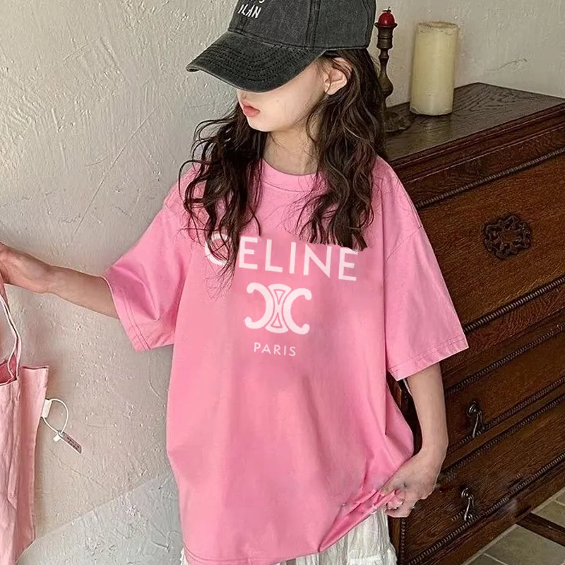 【90-160cm】絶対流行 オシャレ アルファベット 合わせやすい 女の子 半袖Ｔシャツ