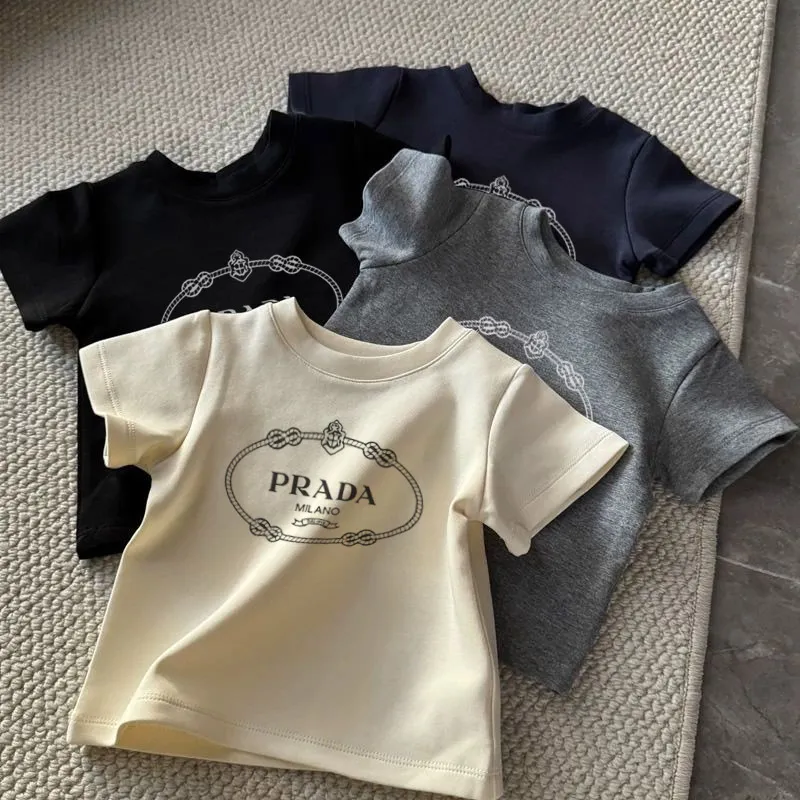 【90-150cm】お気に入り ナチュラル おしゃれ アルファベット 着やすい 女の子 半袖 Ｔシャツ