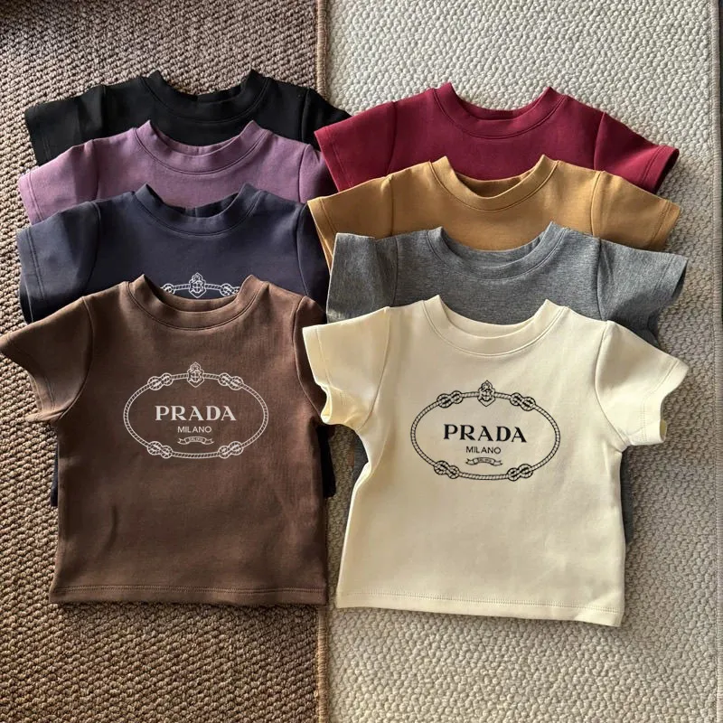 【90-150cm】お気に入り ナチュラル おしゃれ アルファベット 着やすい 女の子 半袖 Ｔシャツ