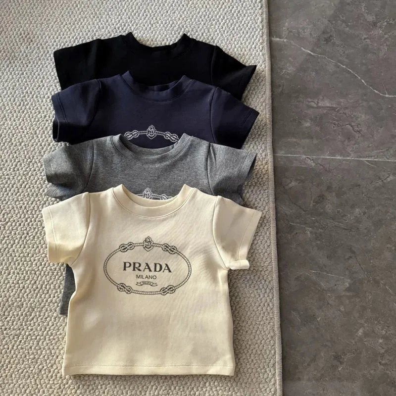 【90-150cm】お気に入り ナチュラル おしゃれ アルファベット 着やすい 女の子 半袖 Ｔシャツ