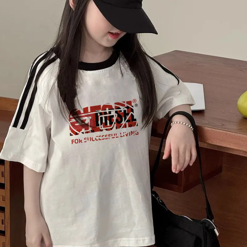 【100-150cm】絶対欲しい  トレンド  快適 カジュアル 女の子 半袖 Ｔシャツ