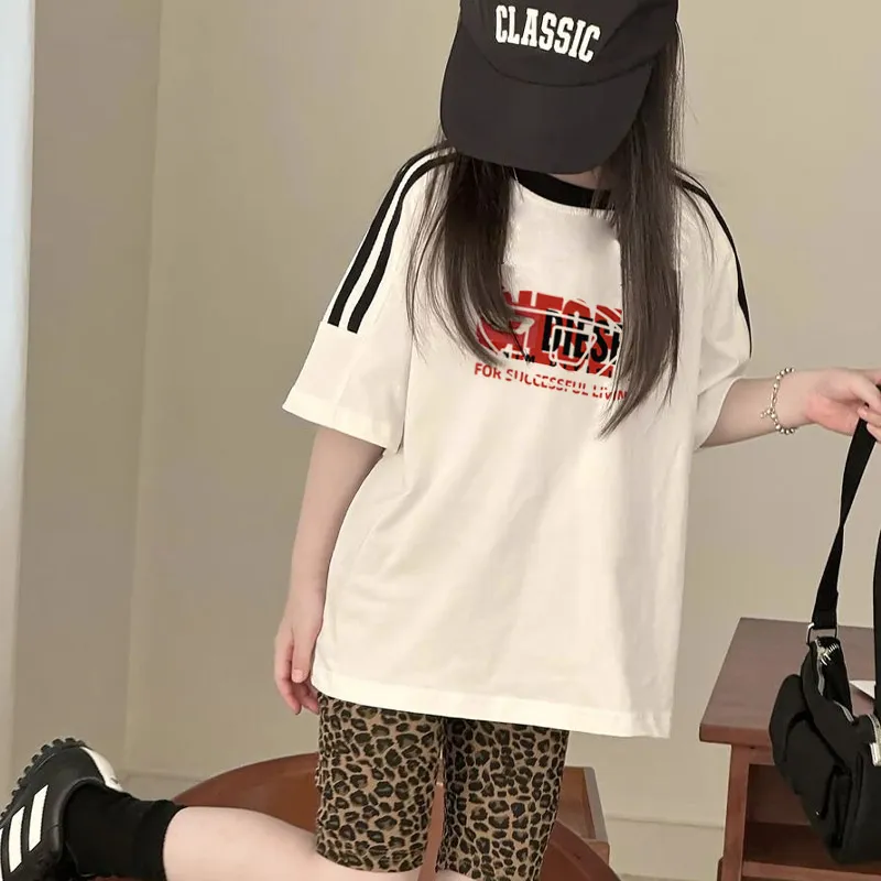 【100-150cm】絶対欲しい  トレンド  快適 カジュアル 女の子 半袖 Ｔシャツ