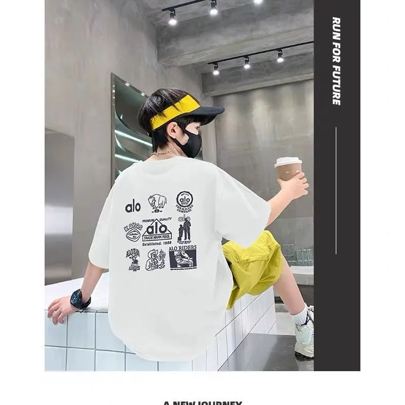 【90-160cm】着回し力抜群  大活躍 カジュアル 合わせやすい  男の子 半袖 Ｔシャツ