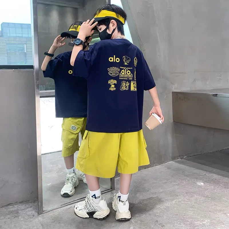 【90-160cm】着回し力抜群  大活躍 カジュアル 合わせやすい  男の子 半袖 Ｔシャツ