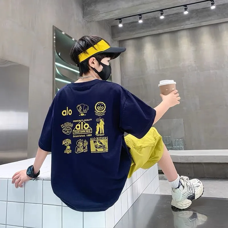 【90-160cm】着回し力抜群  大活躍 カジュアル 合わせやすい  男の子 半袖 Ｔシャツ