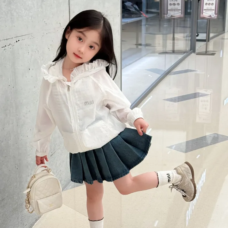 【100-160cm】おしゃれキッズ必見 大活躍 スウィート UV対策 女の子 アウター