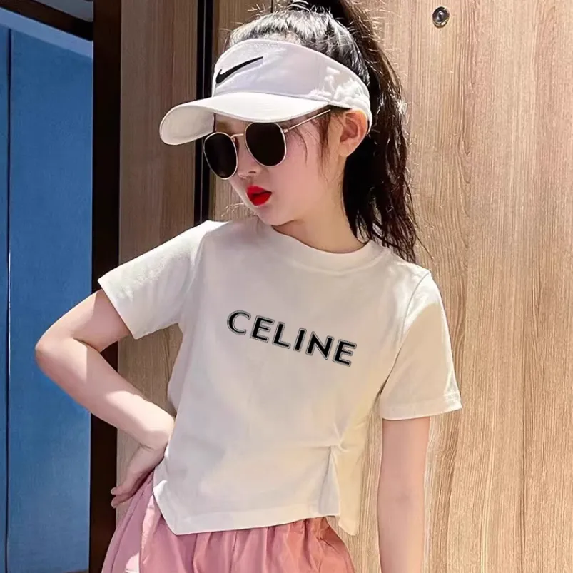 【90-150cm】デザイン満点 おしゃれ シンプル 合わせやすい 女の子 半袖 Ｔシャツ