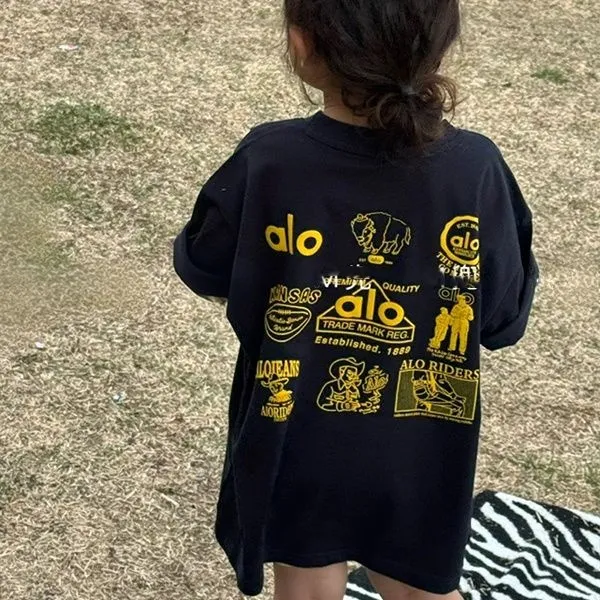 【90-160cm】人気上昇中 大活躍 プリント トレンド 合わせやすい  女の子 半袖 Ｔシャツ
