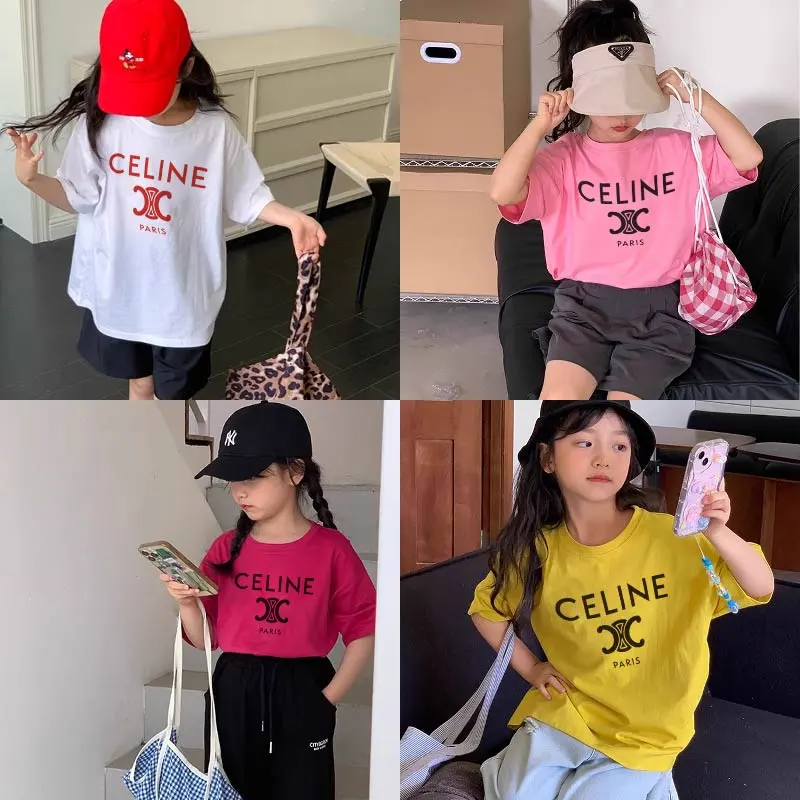 【90-160cm】好感度100％  売れ筋 オシャレ 合わせやすい 女の子 半袖 Ｔシャツ