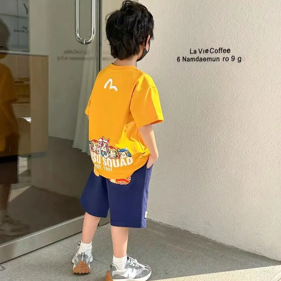 【90-160cm】ゆったり 人気上昇中 トレンド  カジュアル  着心地良い 男の子 半袖 Ｔシャツ