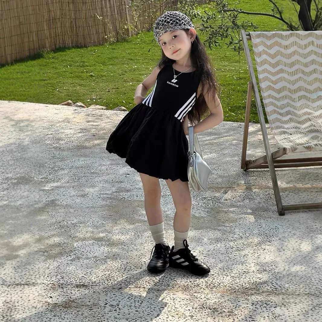 【90-140cm】毎日着たくなる オシャレ きれいめ カジュアル 女の子 ノースリーブ ワンピース
