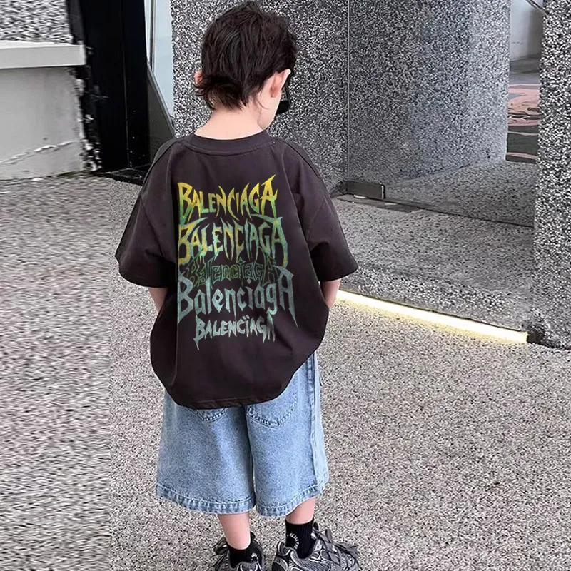 【90-160cm】リラックス感ある スタイリッシュ ストリート系 男の子 半袖 Ｔシャツ