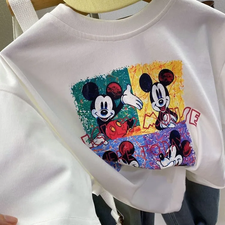 【90-160cm】口コミ高評価 売れ筋 カートゥーン カジュアル 合わせやすい 半袖 Ｔシャツ