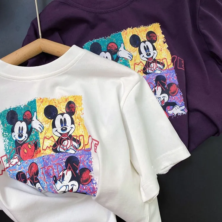 【90-160cm】口コミ高評価 売れ筋 カートゥーン カジュアル 合わせやすい 半袖 Ｔシャツ