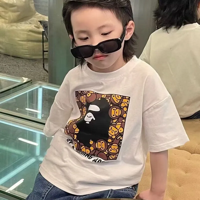 【90-160cm】カッコイイ 大活躍 トレンド  品質満点  着心地良い 快適 半袖 男の子 Ｔシャツ