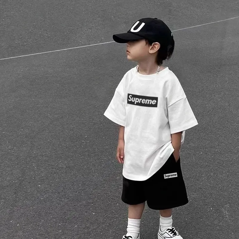 【90-160cm】リラックス感ある 爆売れ中 シンプル カッコイイ 男の子 半袖 Ｔシャツ/セットアップ