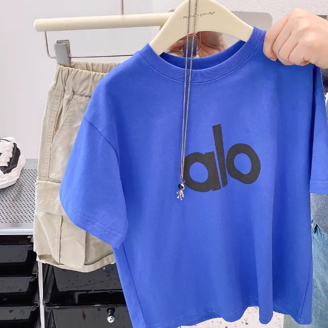 【90-160cm】売り切れ必至 大人気 シンプル トレンド  アルファベット 着やすい 半袖 Ｔシャツ