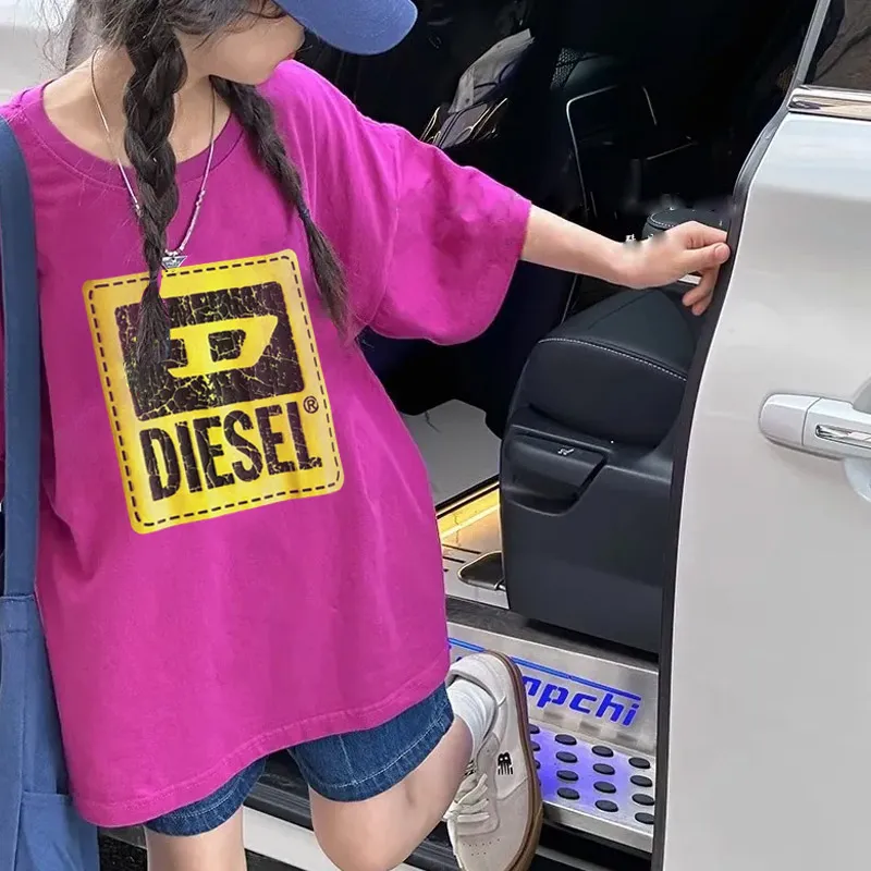 【90-160cm】目を奪われる 大活躍 カジュアル 快適 トレンド 女の子 半袖 Ｔシャツ