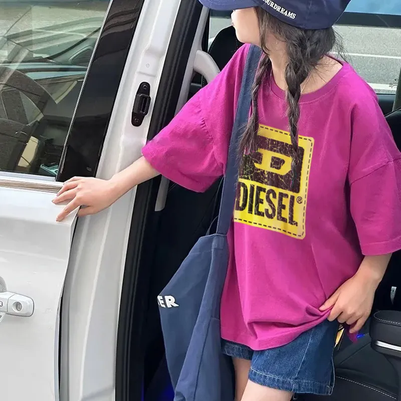 【90-160cm】目を奪われる 大活躍 カジュアル 快適 トレンド 女の子 半袖 Ｔシャツ