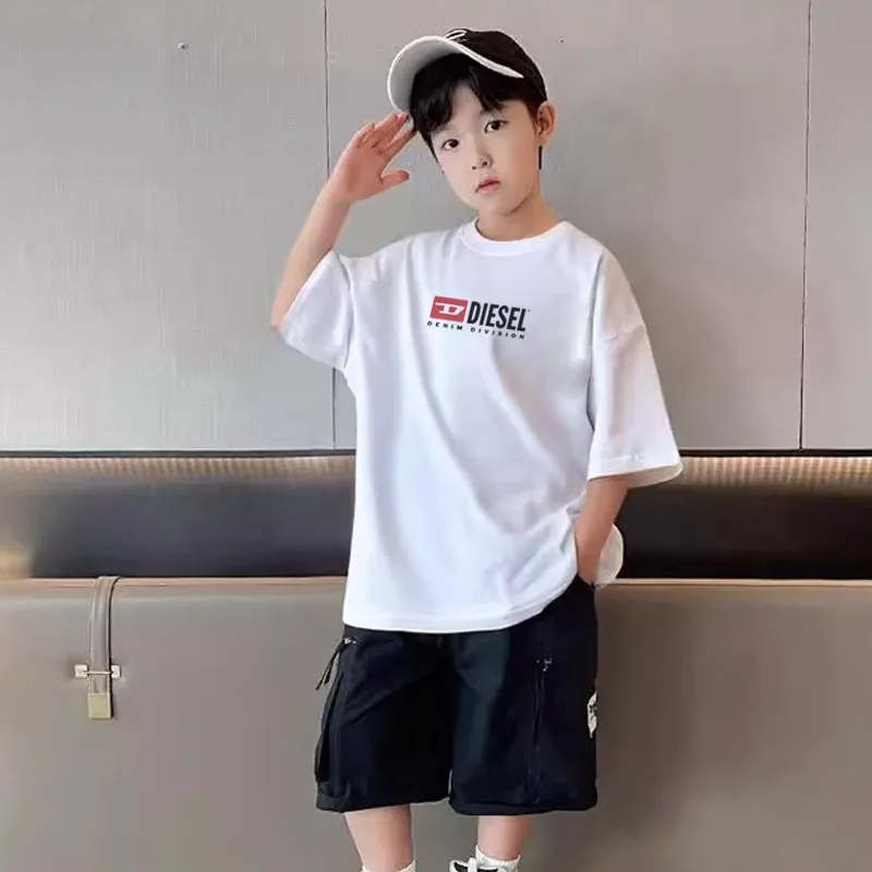 【90-160cm】ストリート感満載 大活躍 カジュアル  クール 着やすい 男の子 半袖 Ｔシャツ
