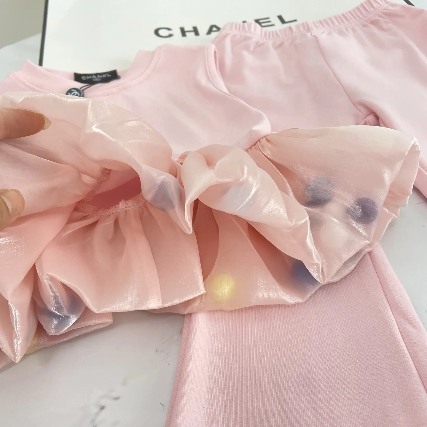 【90-150cm】二点セット オシャレ度高め 気質満点  スウィート 女の子 タンクトップ＋フレアパンツ セットアップ