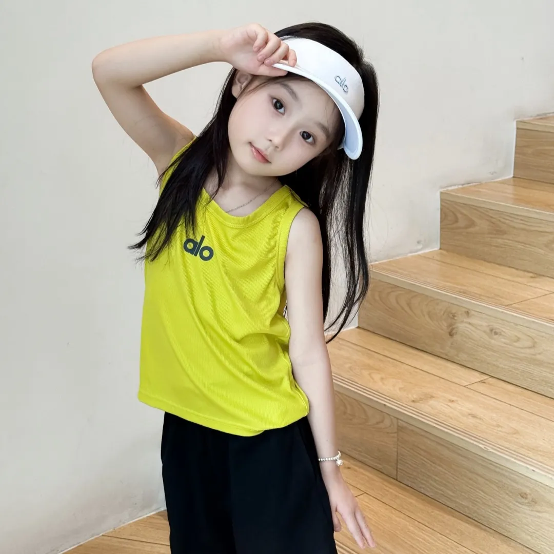 【100-160cm】元気いっぱい 絶対流行 シンプル カジュアル 着心地抜群 女の子 タンクトップ