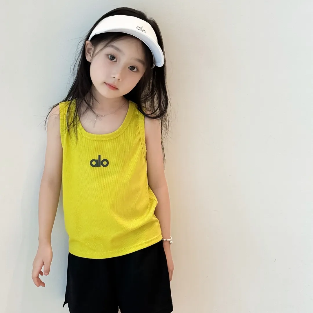 【100-160cm】元気いっぱい 絶対流行 シンプル カジュアル 着心地抜群 女の子 タンクトップ