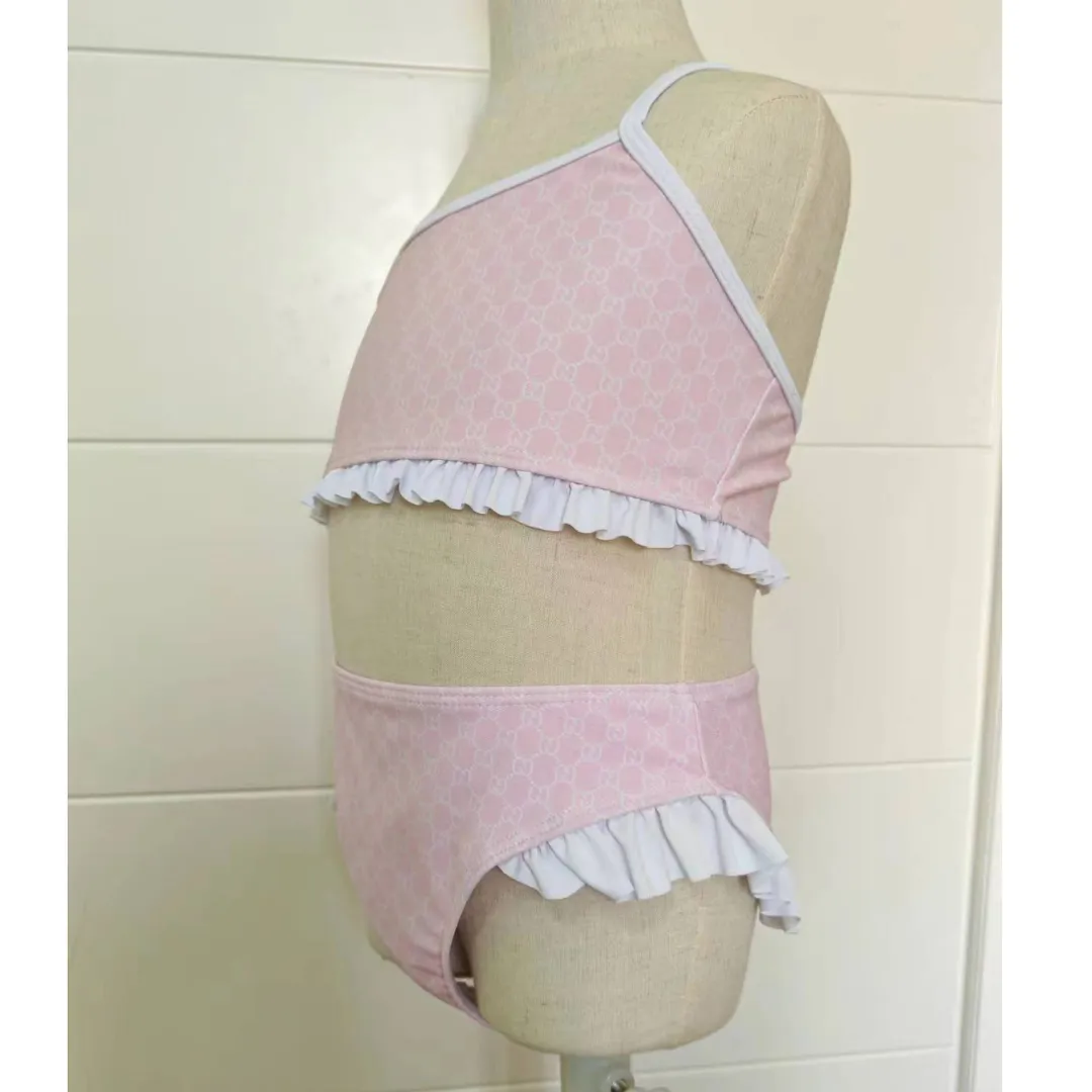 【90-150cm】高級感 美人度アップ スウィートフリル キュート 水着